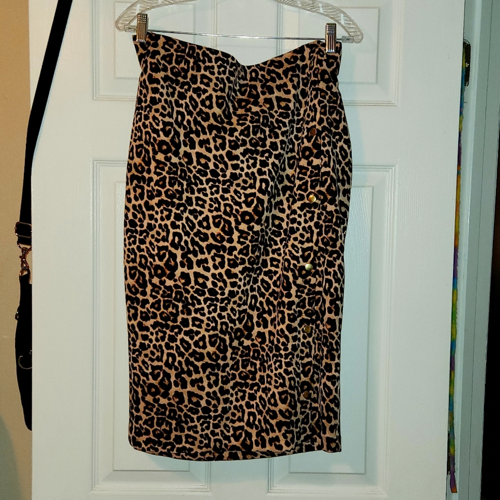 Leopard Print Skirt